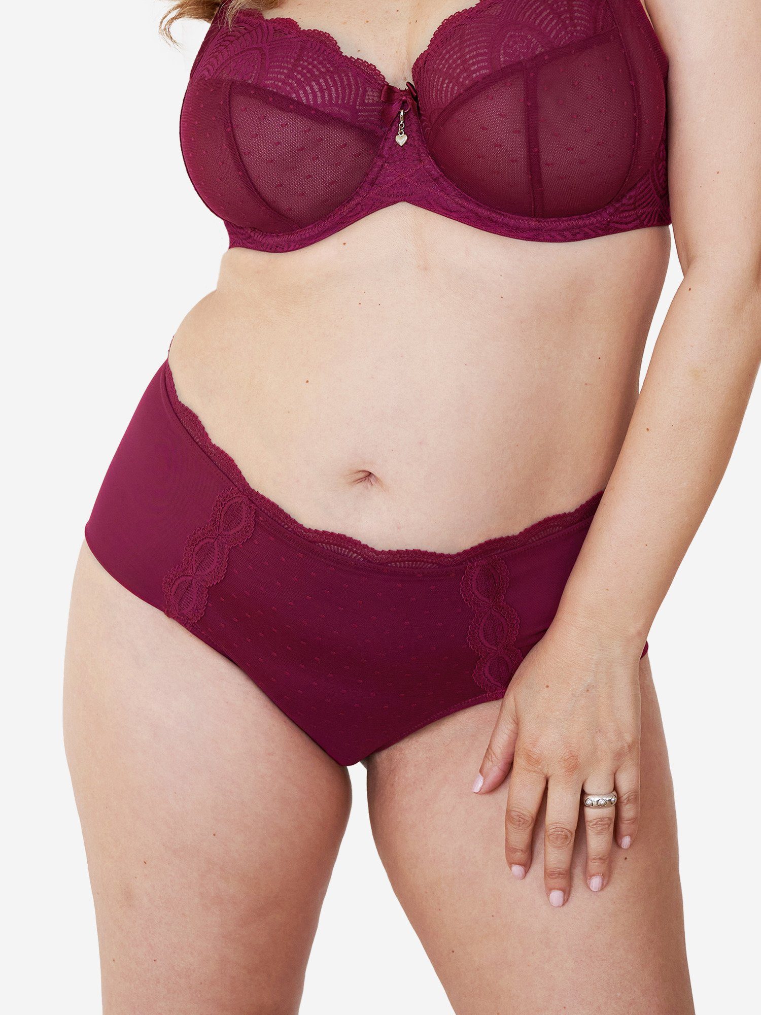 SugarShape High-Waist-Panty Clara bordeaux