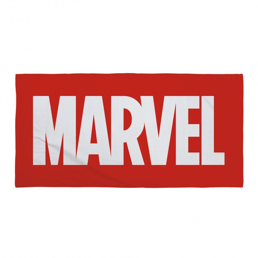 Herding Handtuch Marvel - Logo Strandtuch (Maße: 70x 140 cm) 100% Baumwolle