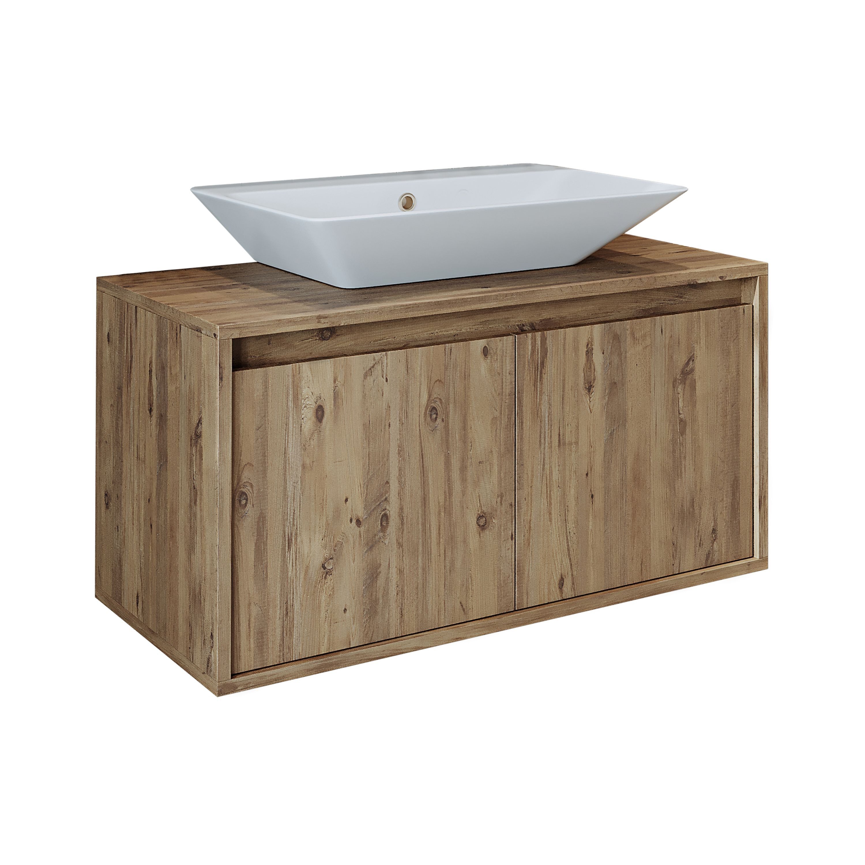 Roomart Badmöbel-Set, (Badezimmermöbel ATLANTIC 85cm in 4 Farben Unterschra günstig online kaufen