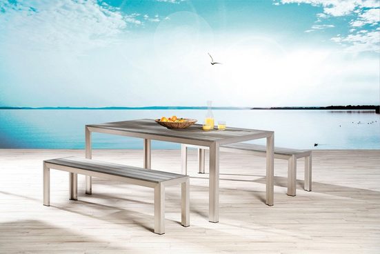 BEST Gartenmöbelset »Seattle«, 3-tlg., 2 Bänke, Tisch 180x90 cm