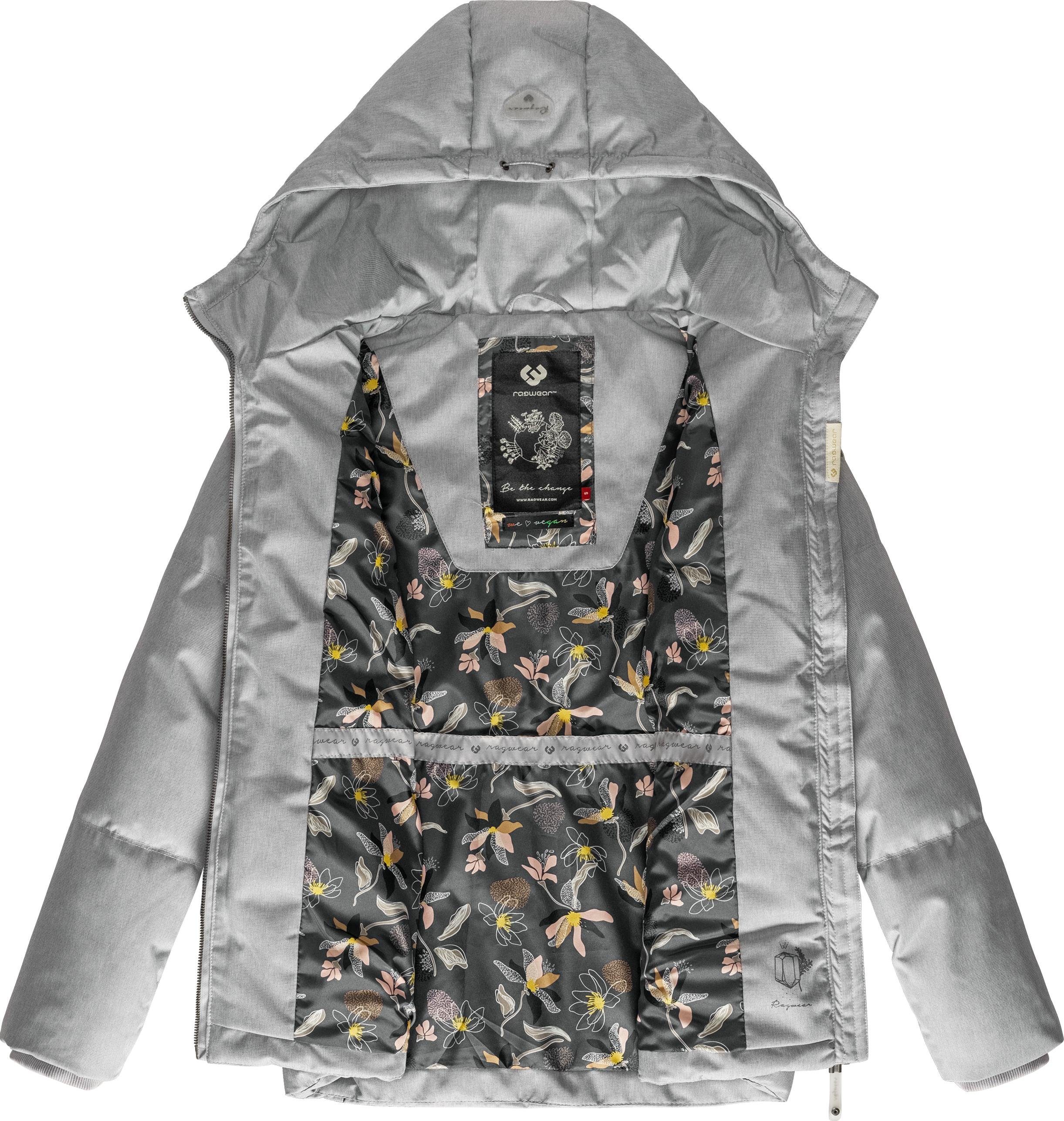 Ragwear Anorak Calena Intl. stylische Winterjacke mit Kapuze und Gummizug