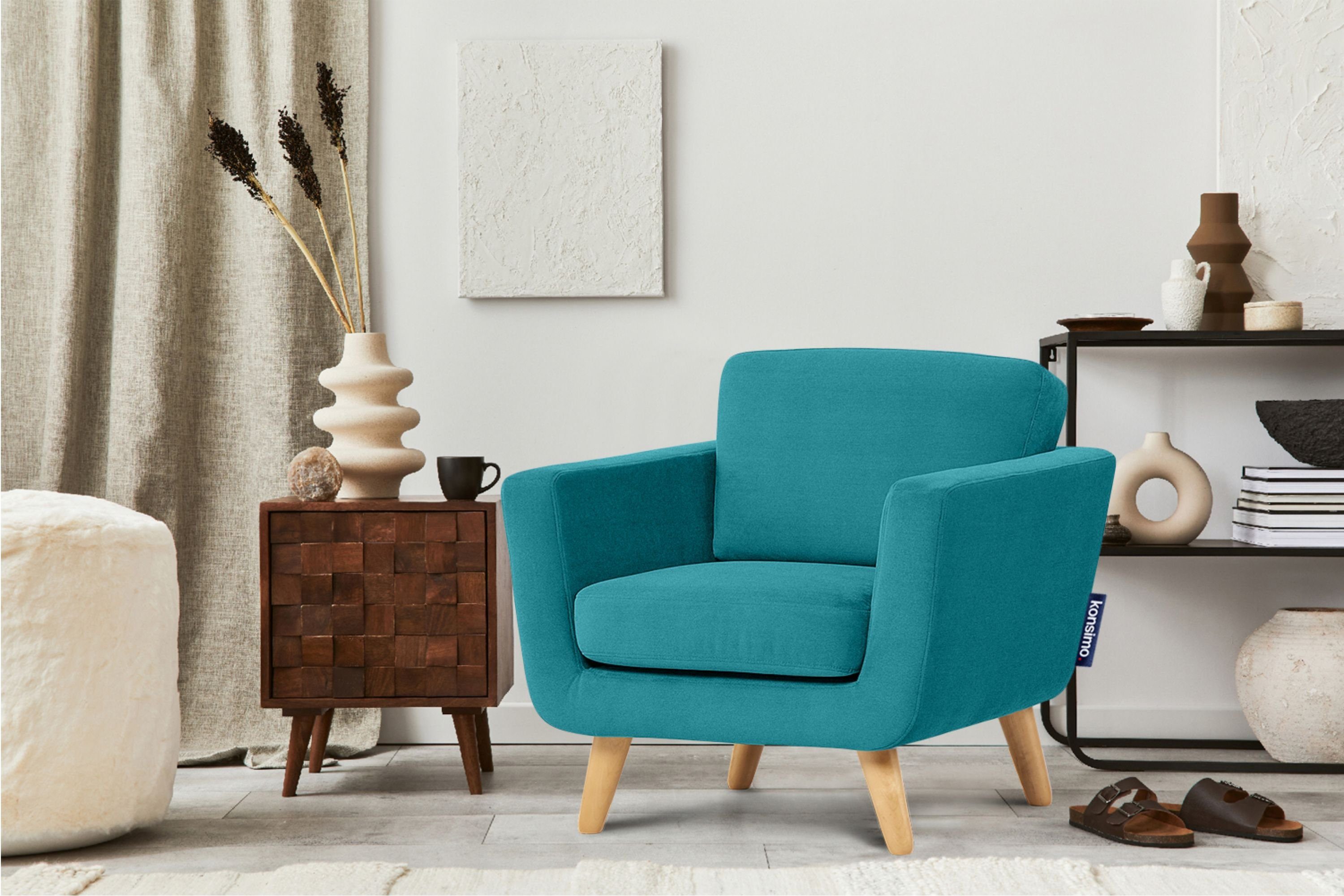 KONSIMO® Sessel TAGIO hergestellt in der EU, (Sessel), Scandi-Stil, Made in günstig online kaufen