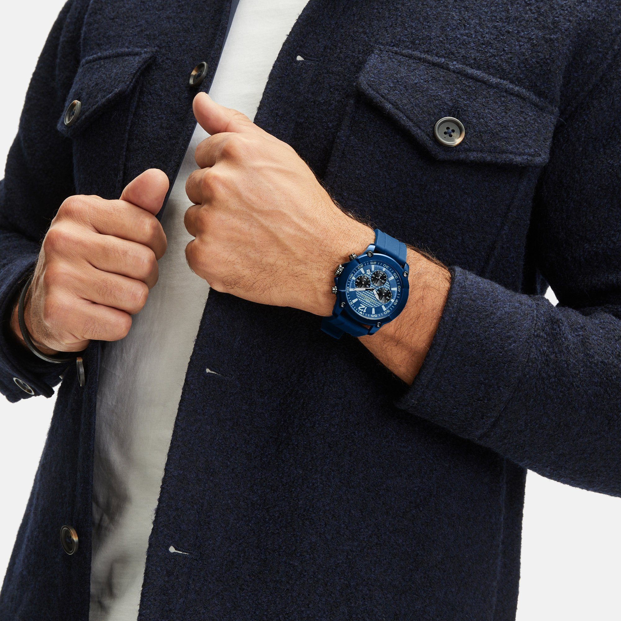 FYNCH-HATTON Chronograph Armbanduhr blau