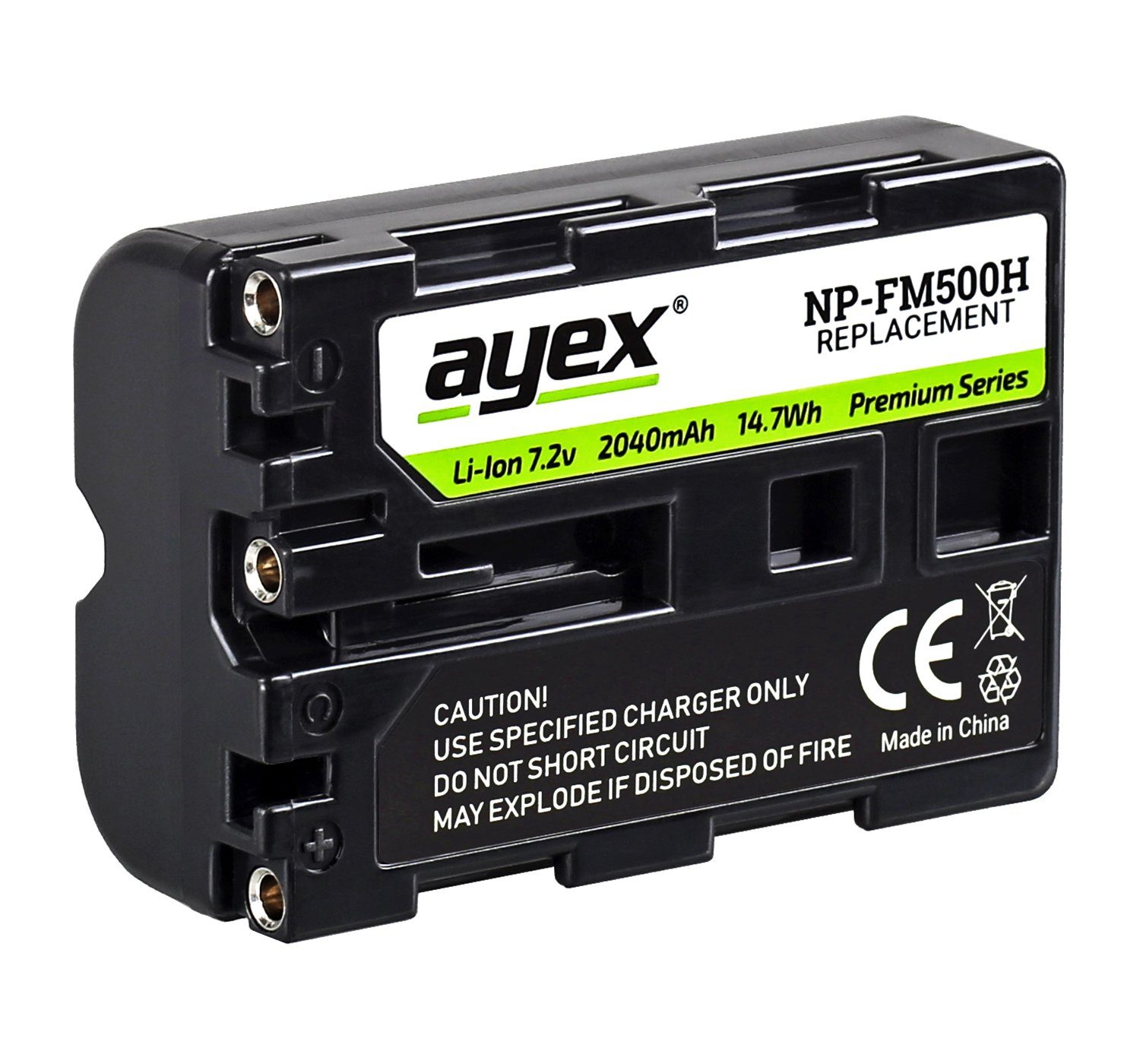 ayex NP-FM500H Qualitativer Premium Akku für Sony 2040mAh Kamera-Akku