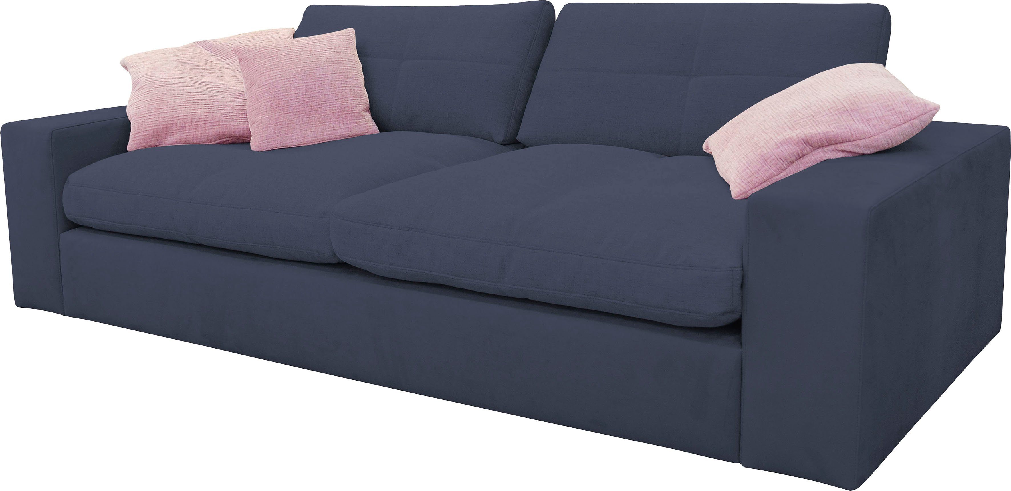 alina Big-Sofa Sandy, in Rückenkissen mit Cord, Sitz und losen