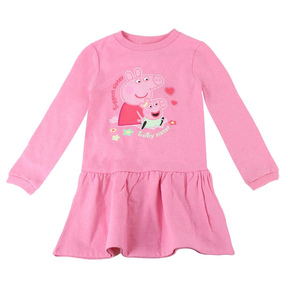 Bodykleid Peppa Pig Kinder Kleid – French Terry Baumwollmix 240 gsm