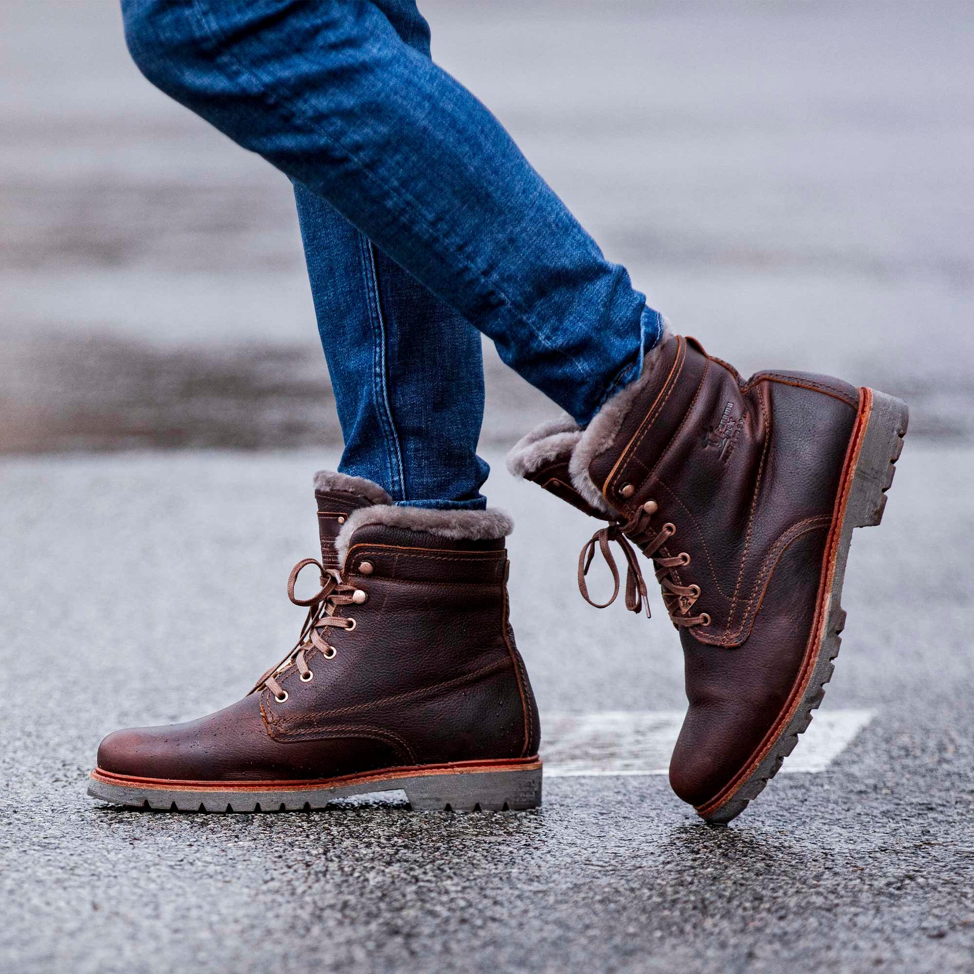Panama Jack P03 Aviator Igloo Winterboots Schnürboots, Winterstiefel, Profilsohle, mit Warmfutter
