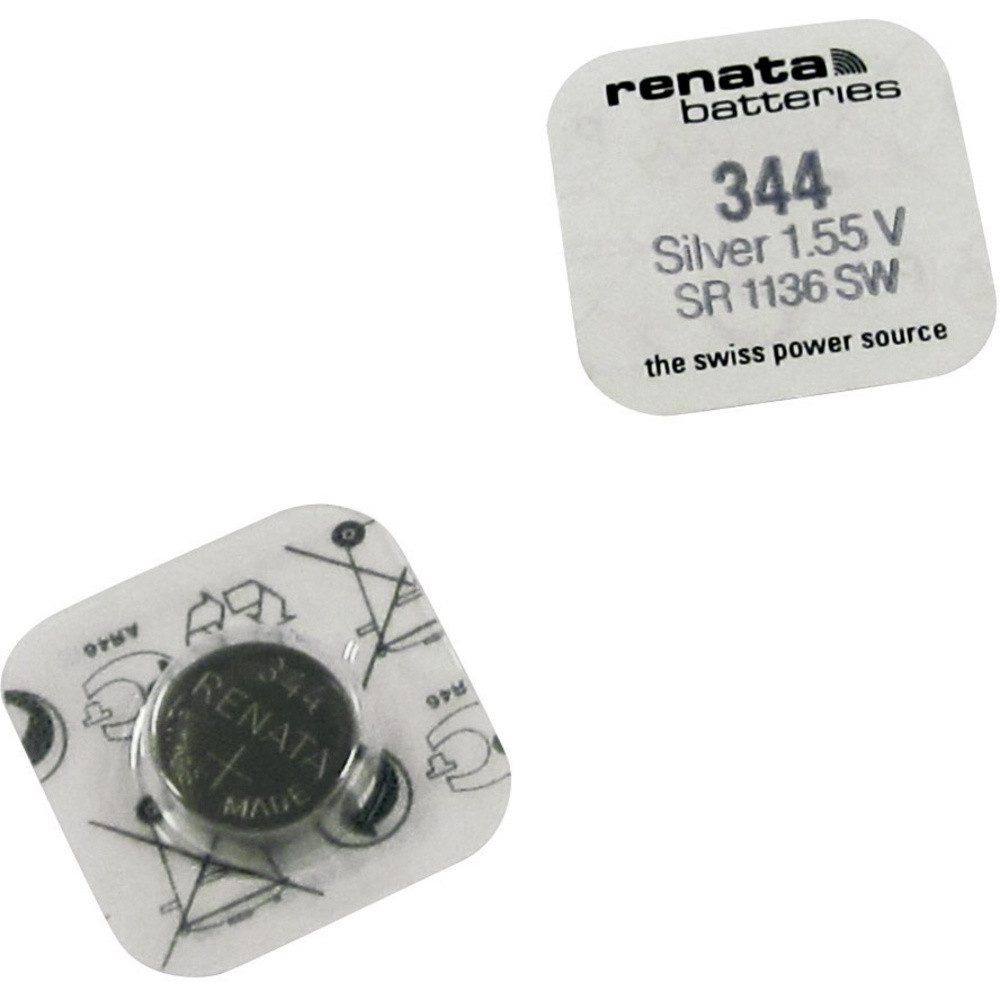 Renata Renata Knopfzelle 344 1.55 V 1 St. 105 mAh Silberoxid Knopfzelle