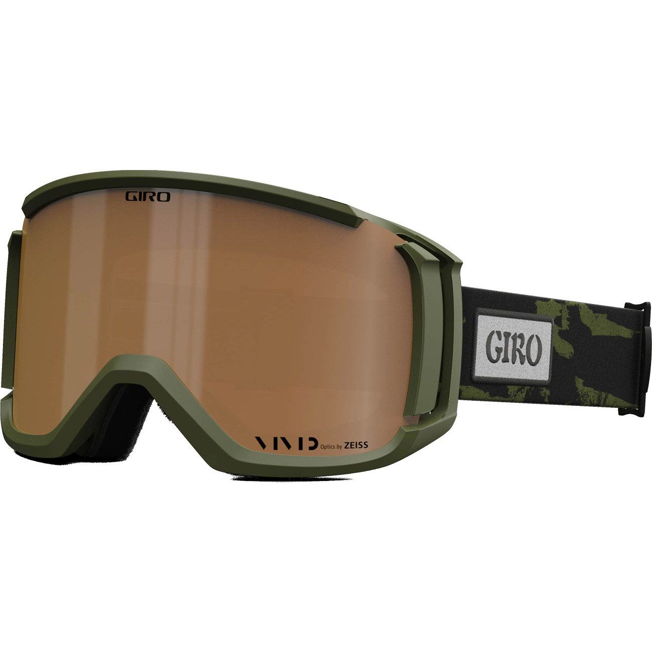 Giro Snowboardbrille, Revolt trail green stained // vivid petrol