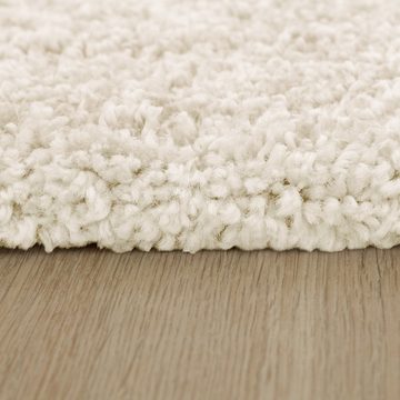 Hochflor-Teppich Teppich Wohnzimmer Hochflor Langflor Einfarbiges Modern, TT Home, Läufer, Höhe: 49 mm