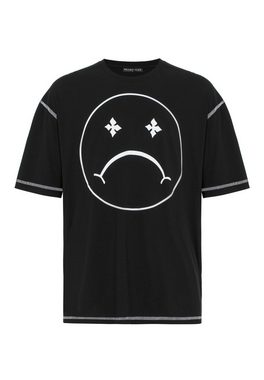 RedBridge T-Shirt Aberdeen mit modischem Sad Smiley-Frontprint