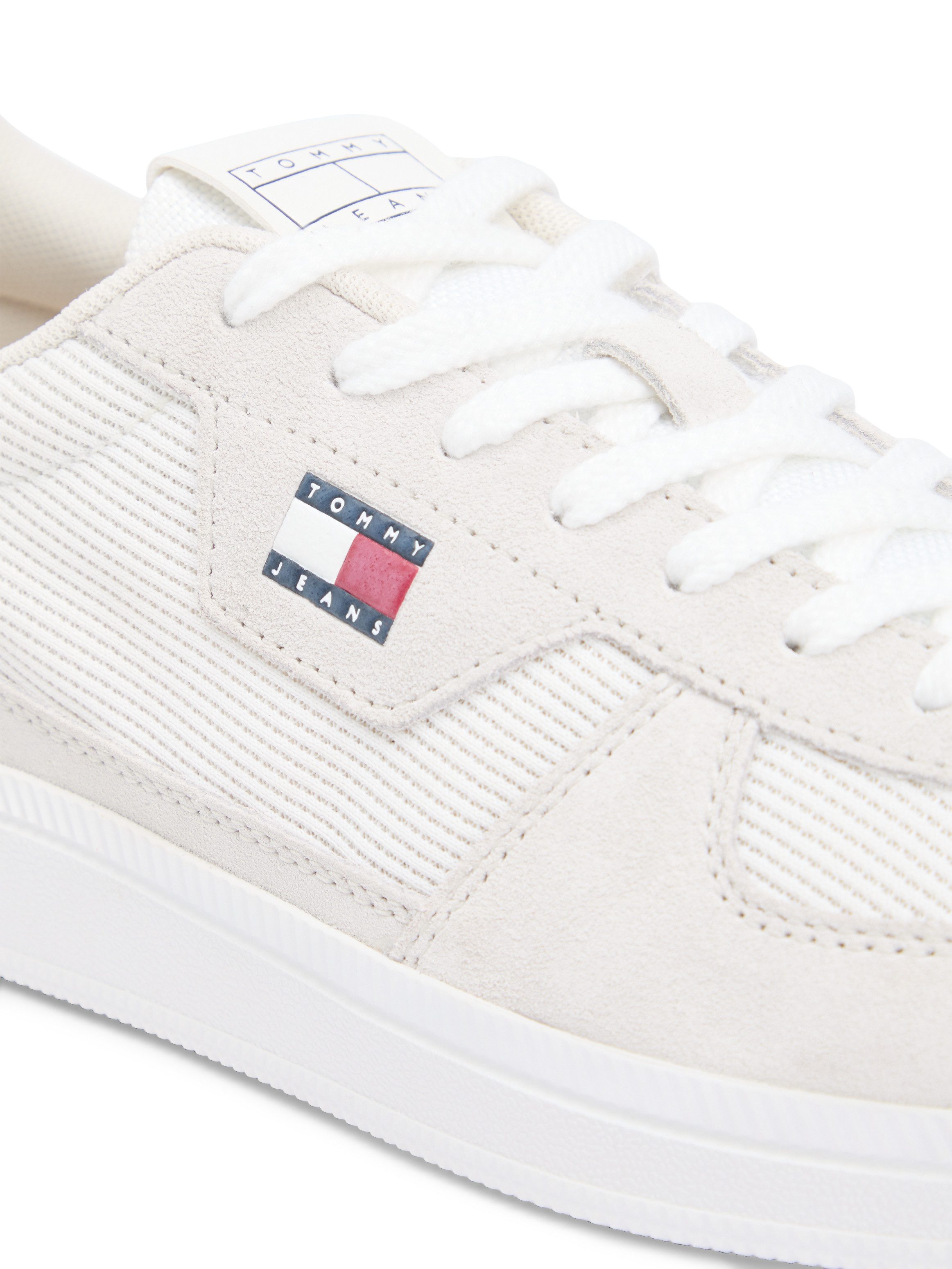 Tommy Jeans THE GREENWICH EDGE MIX MATERIAL Sneaker Freizeitschuh, Schnürer, Halbschuh im angesagten Retro-Look