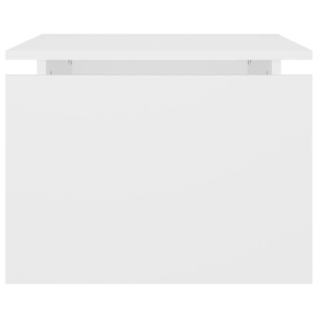 furnicato cm Spanplatte Couchtisch Weiß 68x50x38