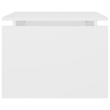 furnicato Couchtisch Weiß 68x50x38 cm Spanplatte
