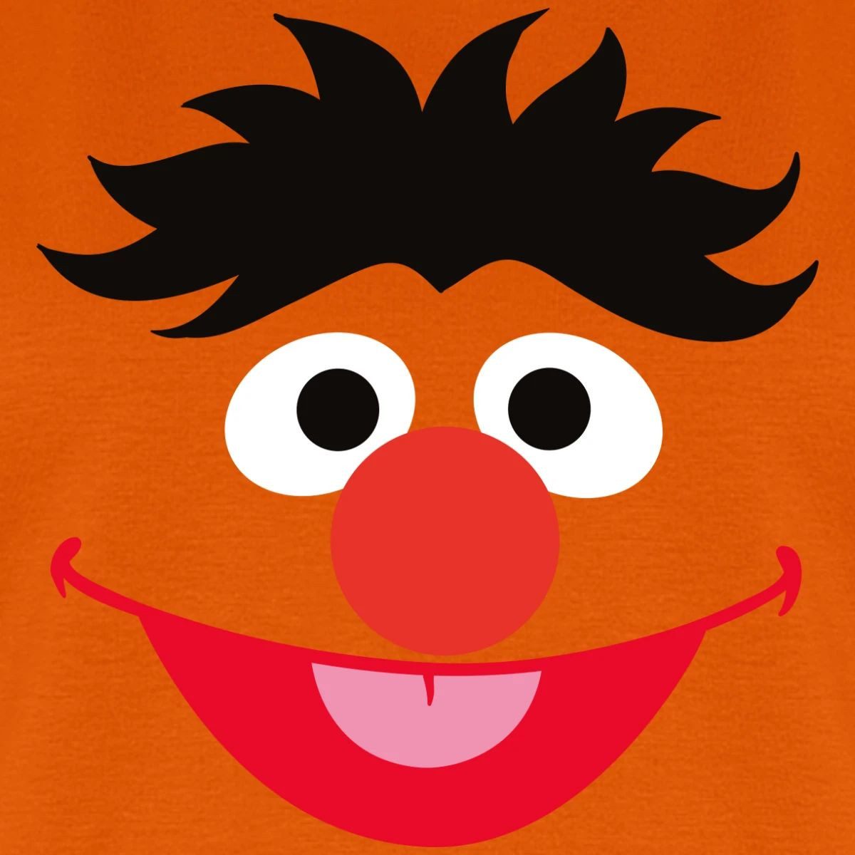 Spreadshirt T-Shirt Sesamstraße Ernie Gesicht Kostüm Karneval Frauen Premium T-Shirt (1-tlg)