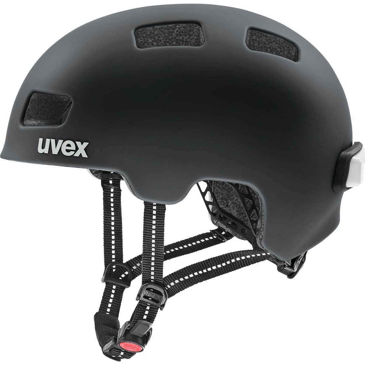 Uvex Fahrradhelm City 4, Stylischer und sicherer Fahrradhelm mit integrierter LED-Beleuchtung