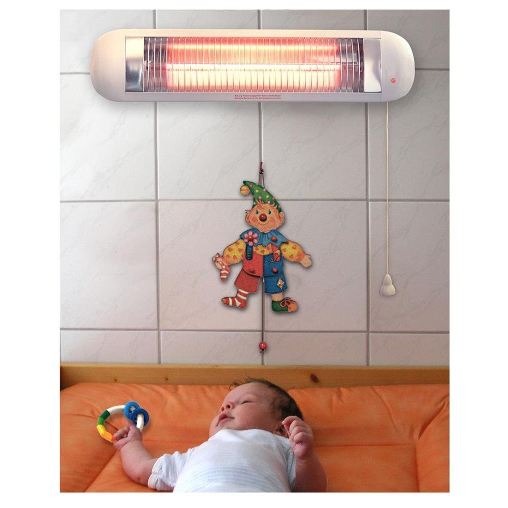 H+H Heizstrahler BS 50 Wickeltisch Heizstrahler, 600 Watt, IP20, Kabel 1,8m günstig online kaufen