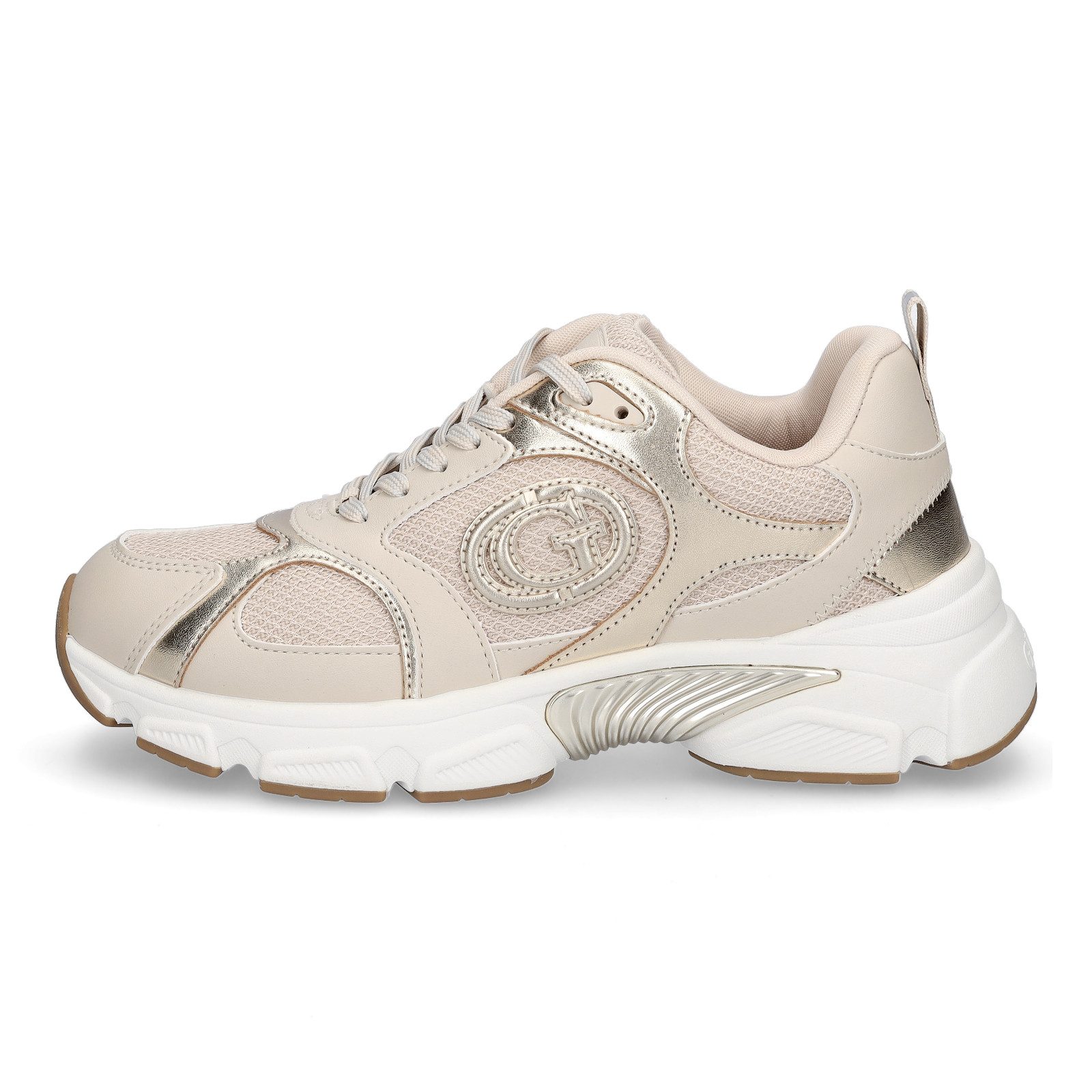 Guess Guess Damen Sneaker Ibitha beige gold Sneaker günstig online kaufen
