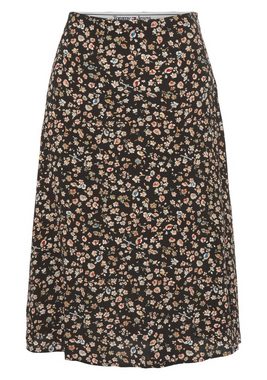 Tommy Jeans Schlupfrock TJW FLORAL FLARE MIDI SKIRT Webrock mit elastischem Bund