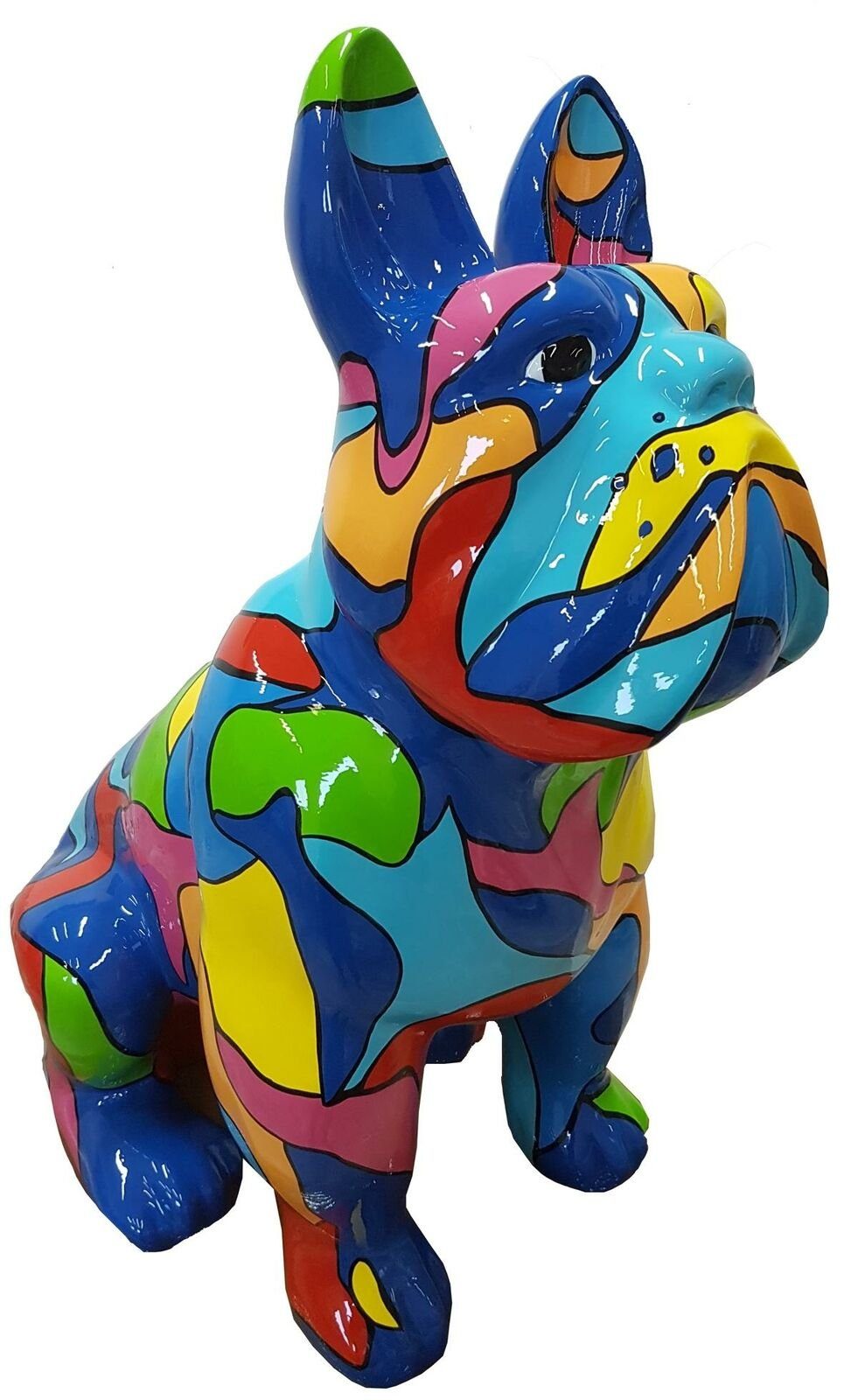 Design Skulptur Garten Figuren JVmoebel Skulptur, Dekoration Deko Bulldogge Moderne Skulpturen