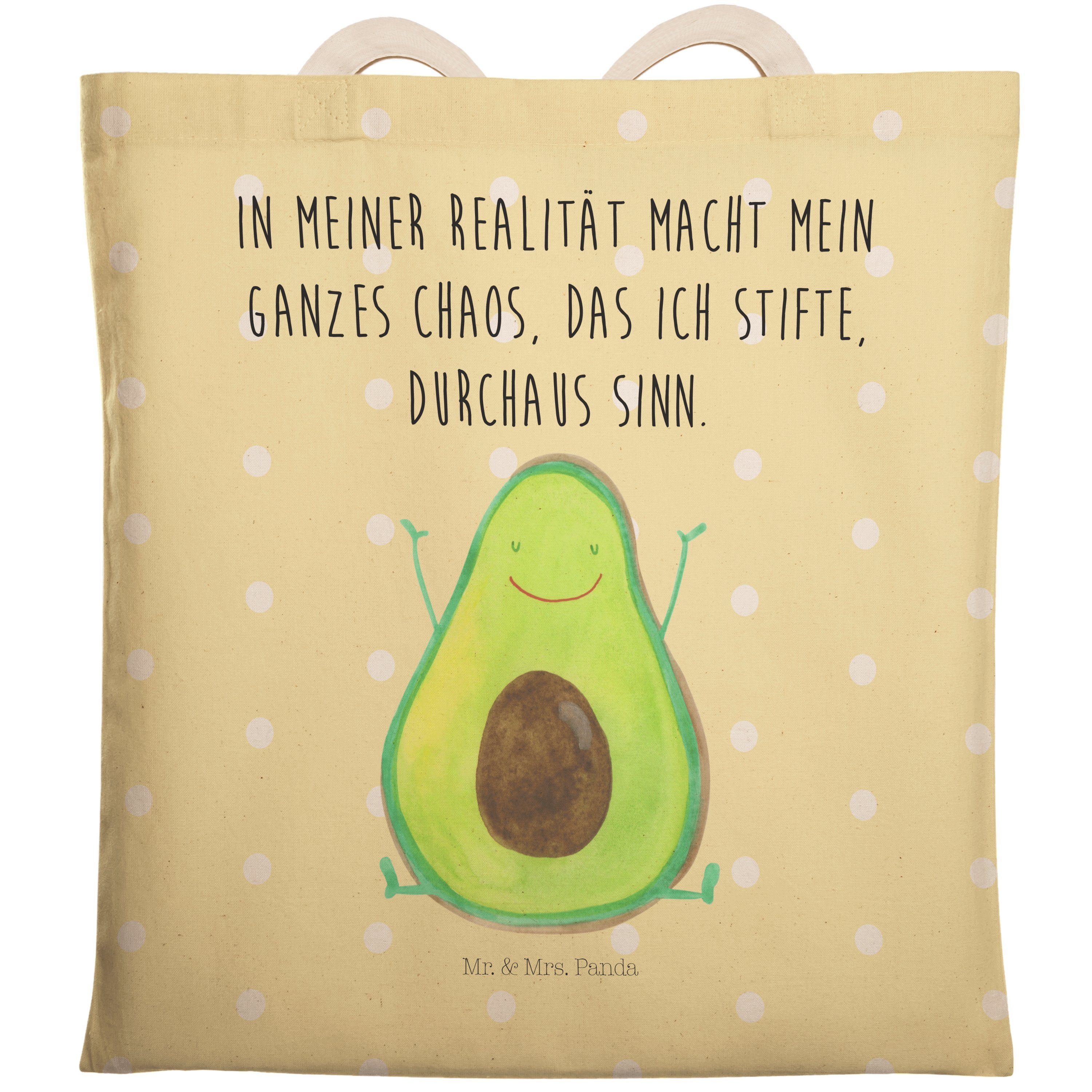 (1-tlg) Happy Panda Gesund, Mr. & Chaos, - - Pastell Avocado Geschenk, Mrs. Tragetasche Tragetasche, Gelb