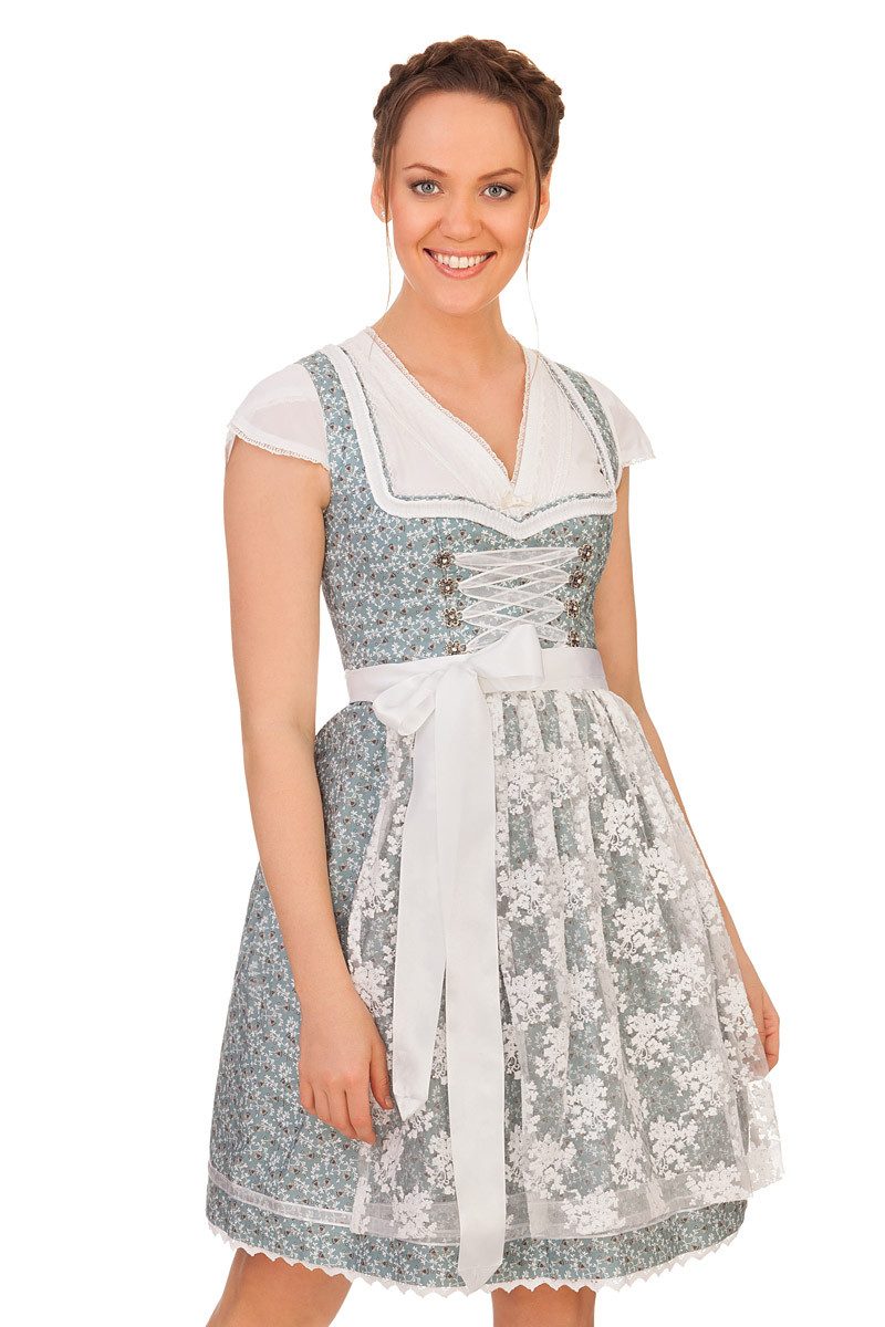 Dirndl Mini Dirndl 2tlg. - FERLA - hellblau