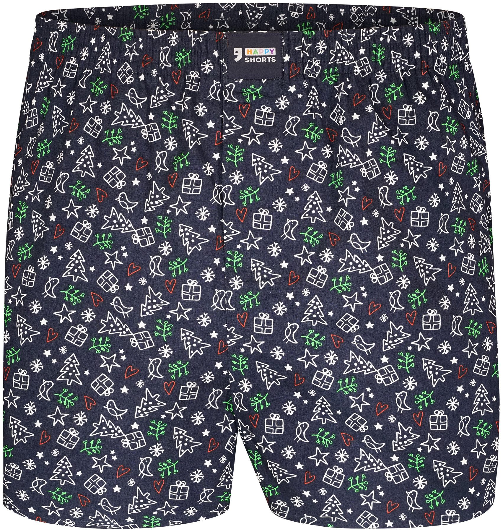 HAPPY SHORTS Boxer Web-Boxershorts Weihnachts Motive günstig online kaufen