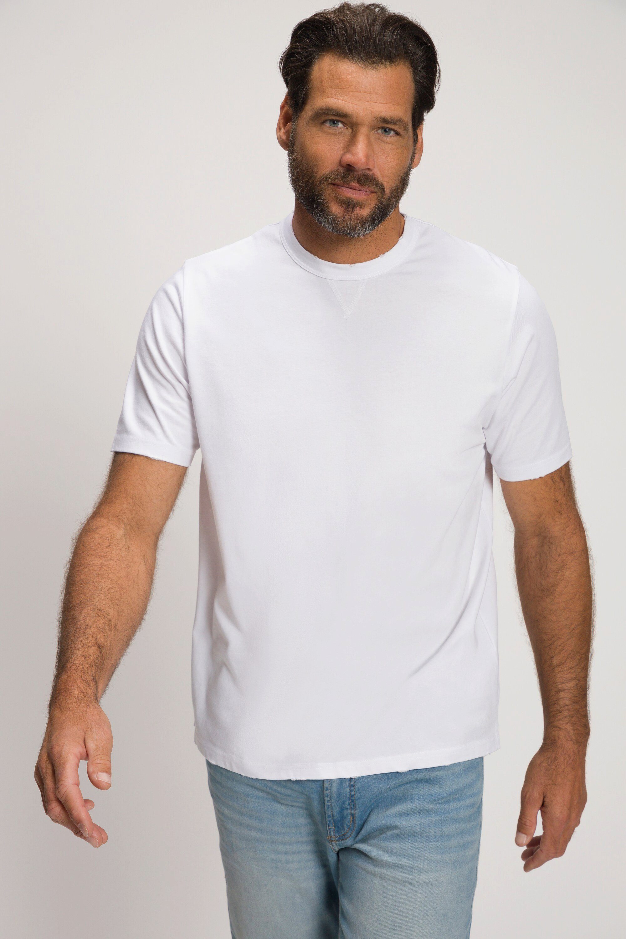 JP1880 T-Shirt T-Shirt Halbarm Destroyed Look