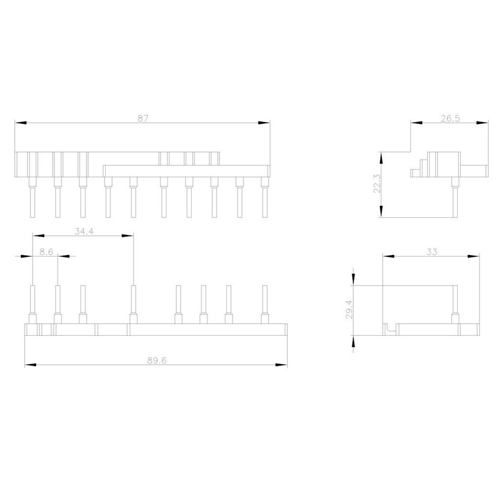 Thumbnail - SIEMENS Stromstoßschalter Siemens 3RA2913-2AA1 Verdrahtungsbausatz 1 St., (3RA2913-2AA1)