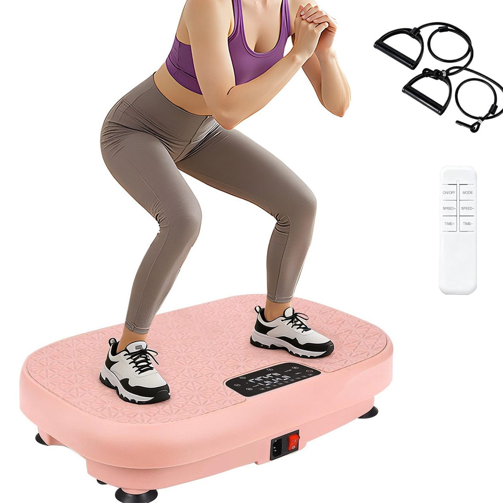 Vibrationsplatte 150 kg 9 Programme 199 Stufen Ganzkörpertraining Lautsprecher