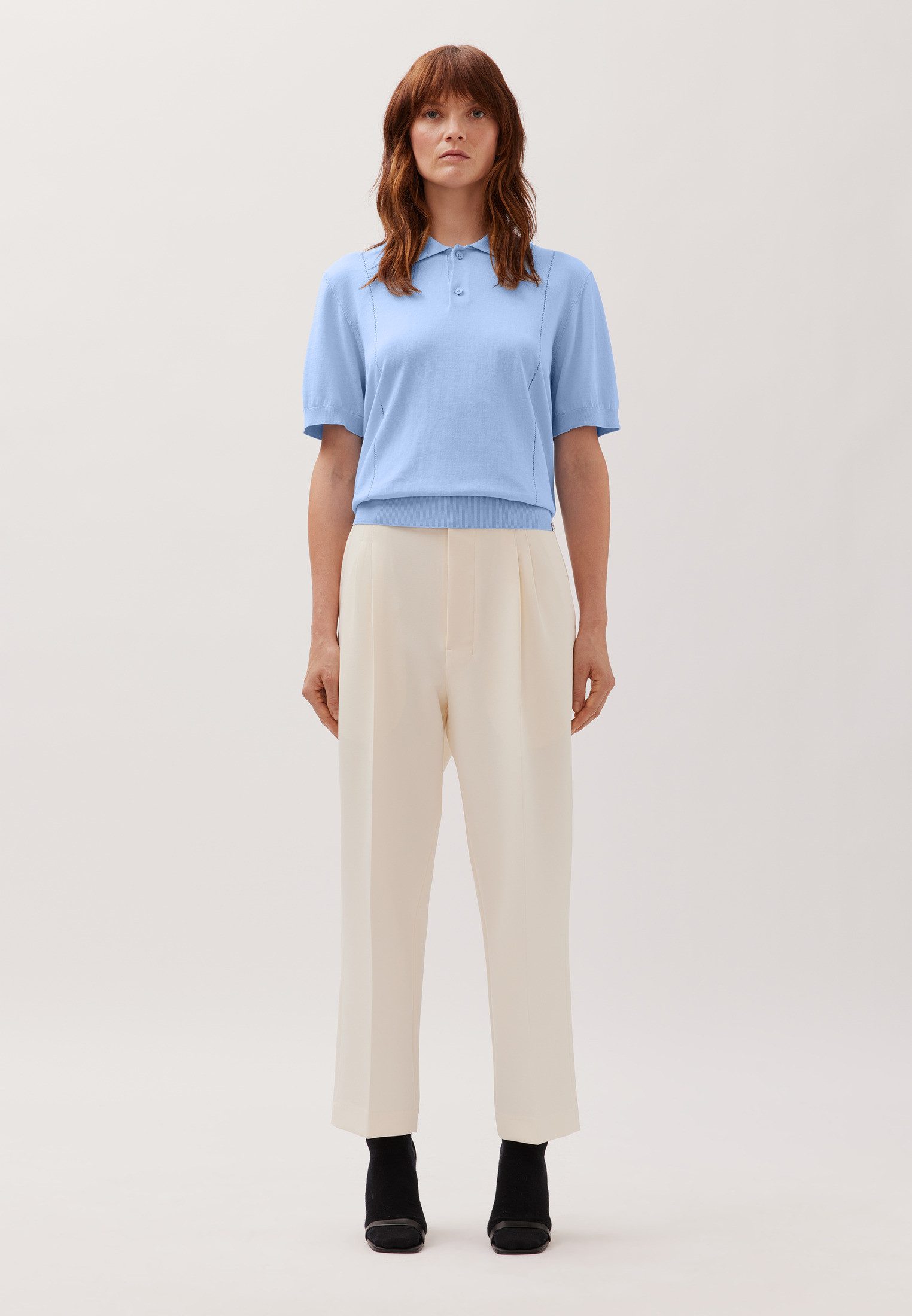studio seidensticker Poloshirt Strick Polo Uni