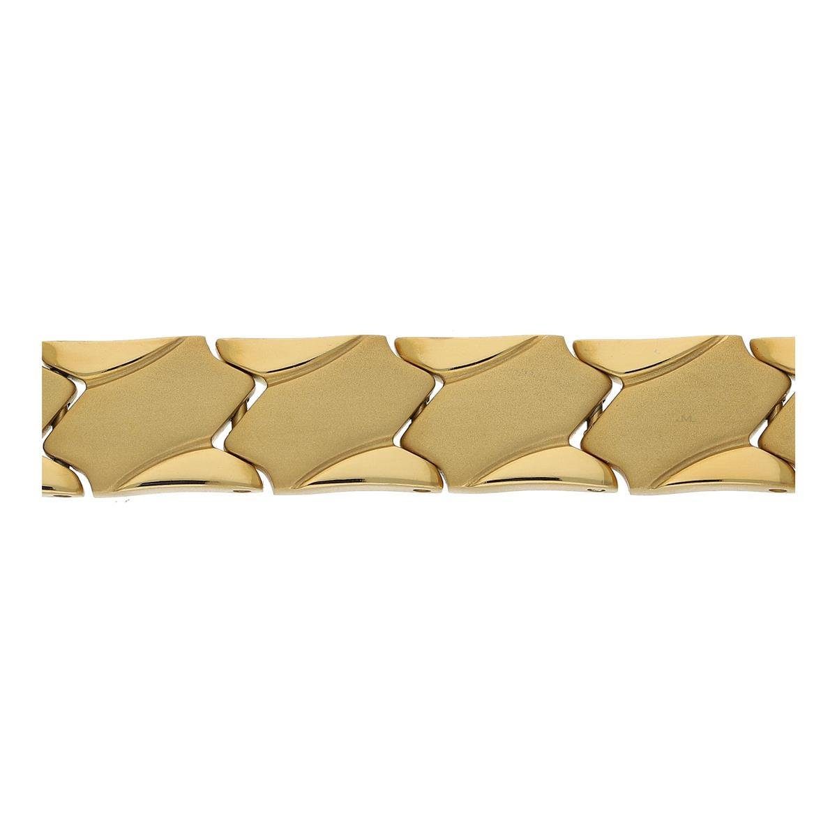 JuwelmaLux Armband JuwelmaLux Magnetarmband Titan vergoldet JL49-03-0033 21 cm (kein Set, 1-tlg., kein Set)