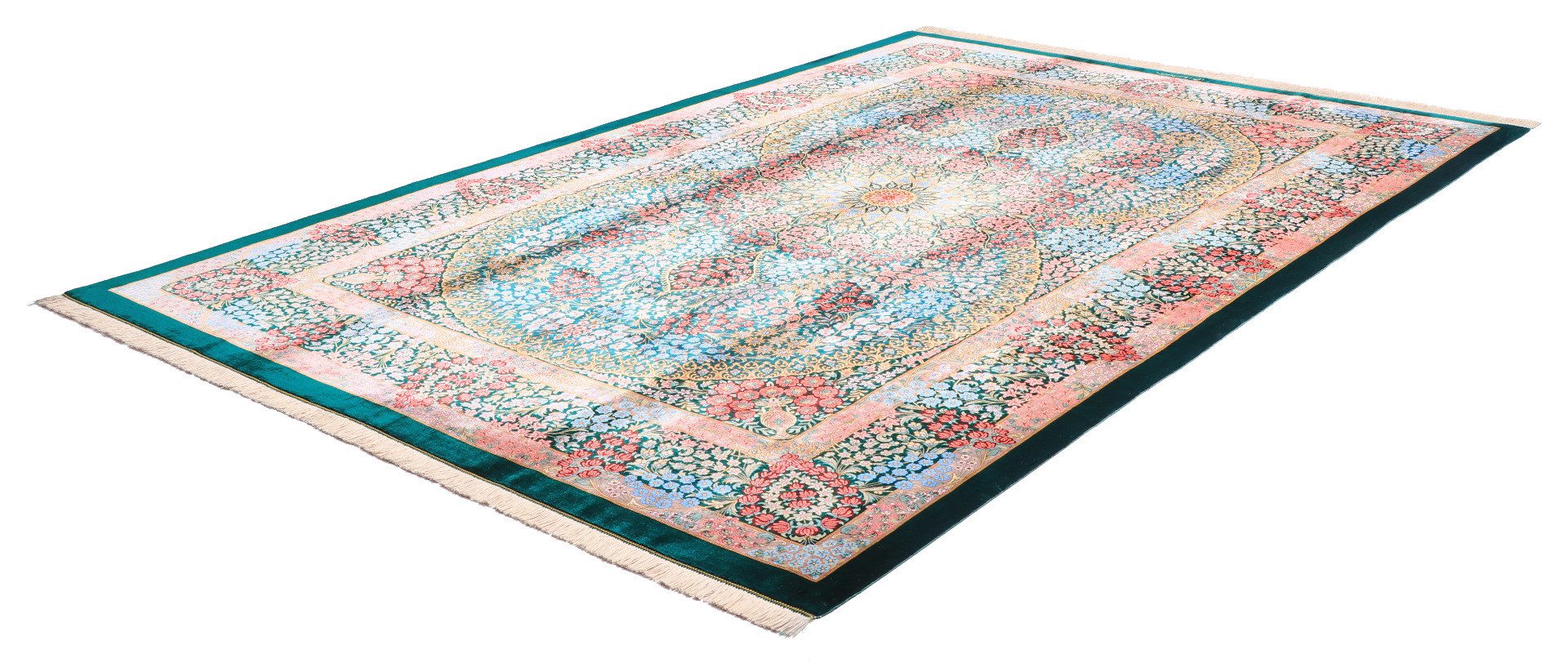 Carpet Avenue Teppich Ghom Seidenkette 298x197, Läufer, Höhe: 3 mm