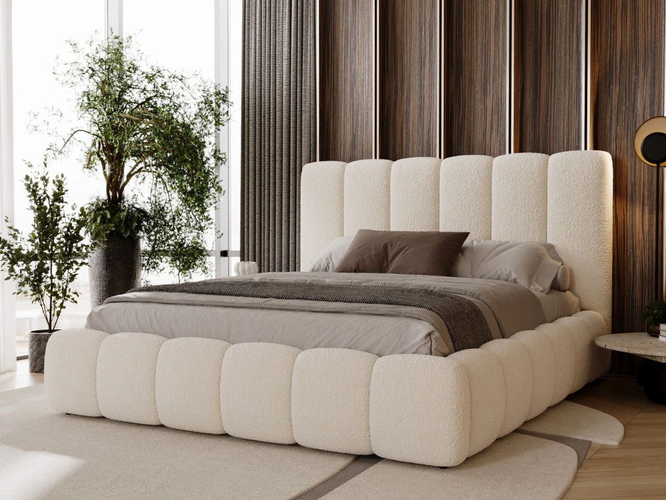 GrainGold Polsterbett mit Bettkästen IMPERIAL, Bett mit Kopfteil - 180x200 günstig online kaufen