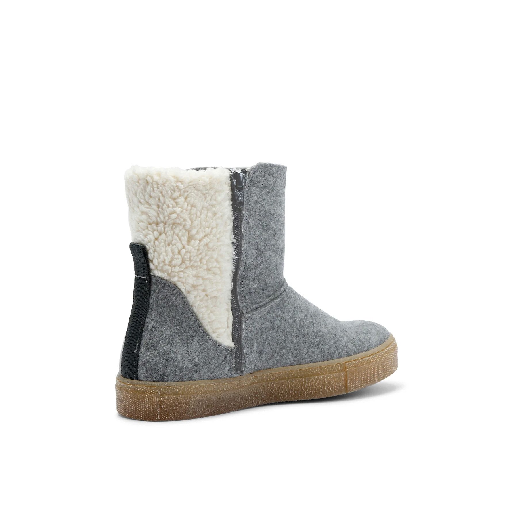 Grand Step Shoes Nicki Wool Bootie (gefüttert, bequem) - hellgrau Damen Winterstiefel