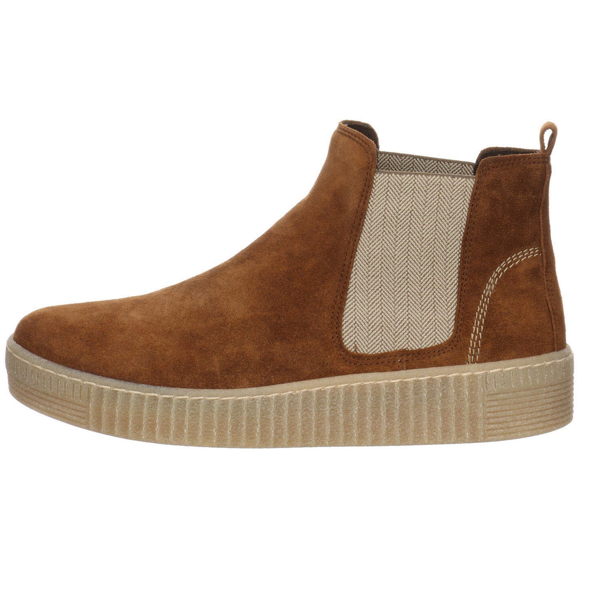 Gabor Veloursleder Chelsea Boots Chelseaboots uni Veloursleder cognac