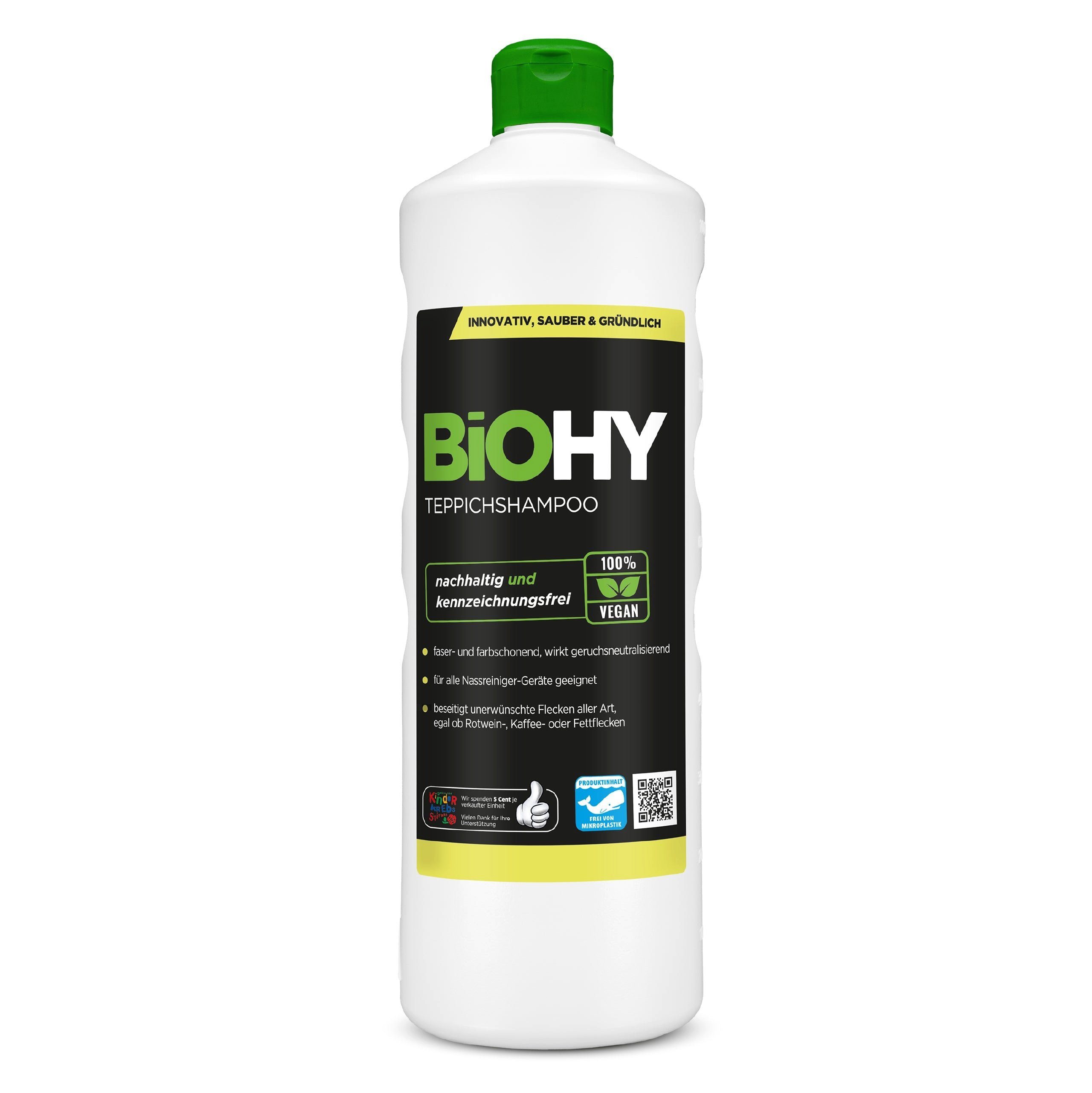 BiOHY Teppichshampoo 1 x 1 Liter Flasche Teppichreiniger (1-St)