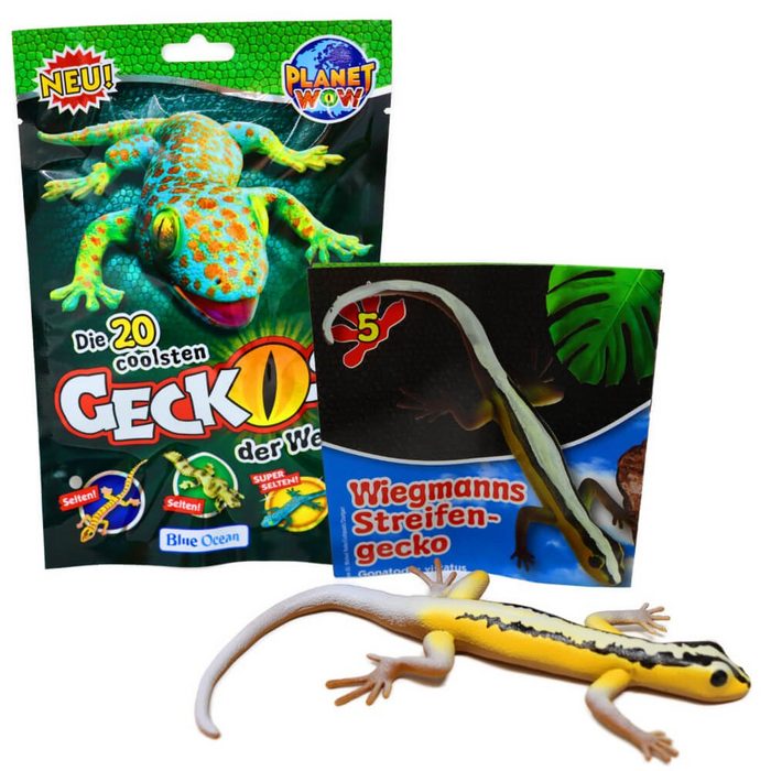 Blue Ocean Sammelfigur Blue Ocean Geckos Sammelfiguren 2023 - Planet Wow - Figur 5. Wiegmanns (Set) Geckos - Figur 5. Wiegmanns Streifengecko