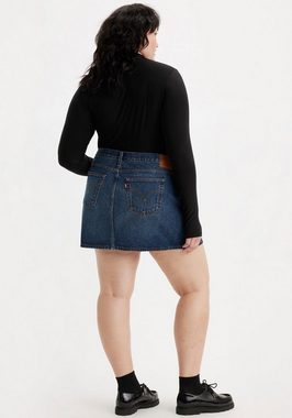 Levi's® Plus Jeansrock PLUS NEW ICON SKIRT mit ausgefranster Kante und Destroyed Details