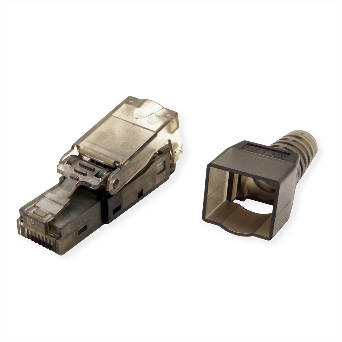 VALUE feldkonfektionierbarer RJ-45 Stecker Cat.6A (Class EA), UTP Netzwerk-Panel