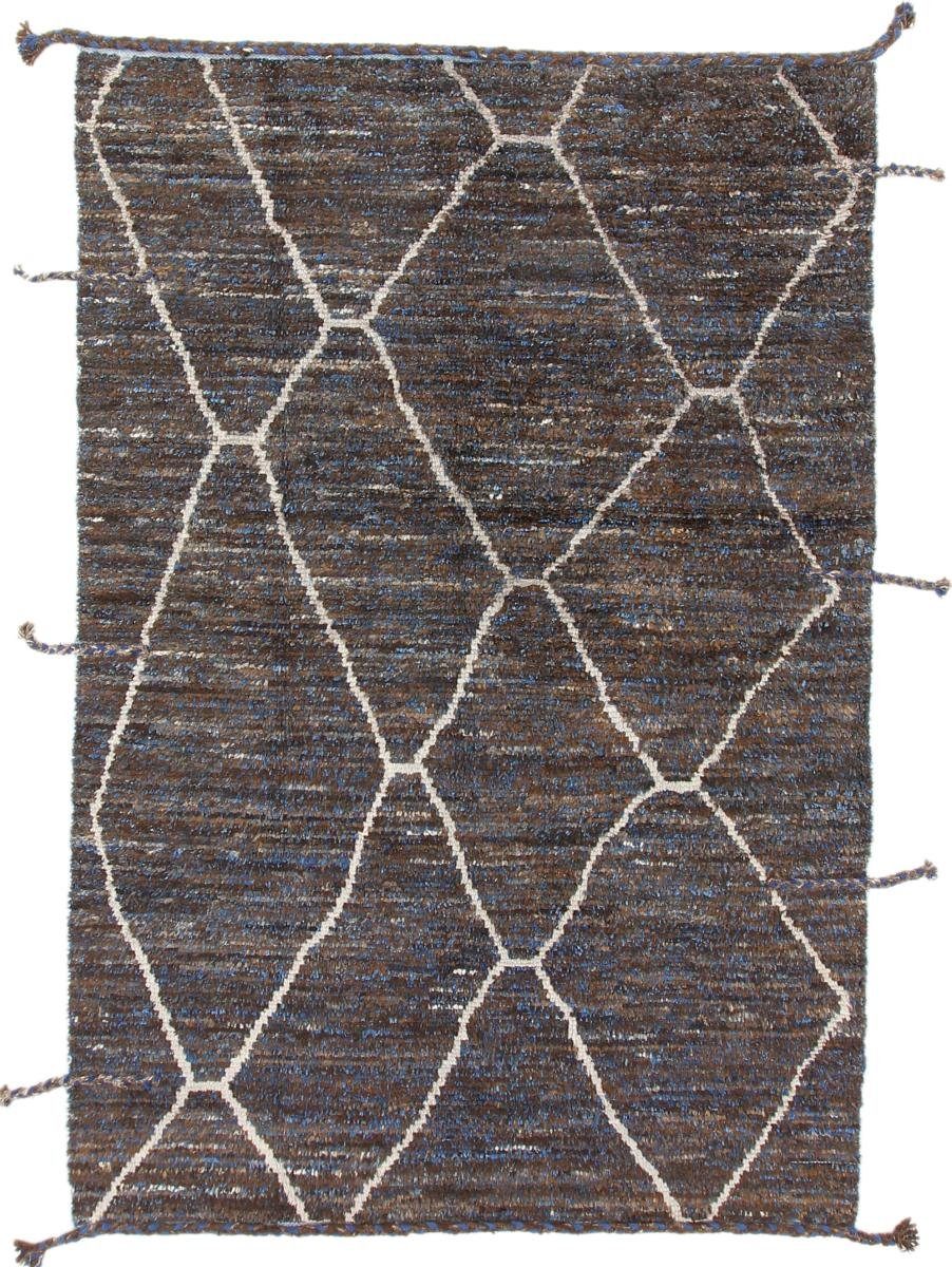 Orientteppich Berber Maroccan Design 153x227 Handgeknüpfter Moderner Orientteppich, Nain Trading, rechteckig, Höhe: 20 mm