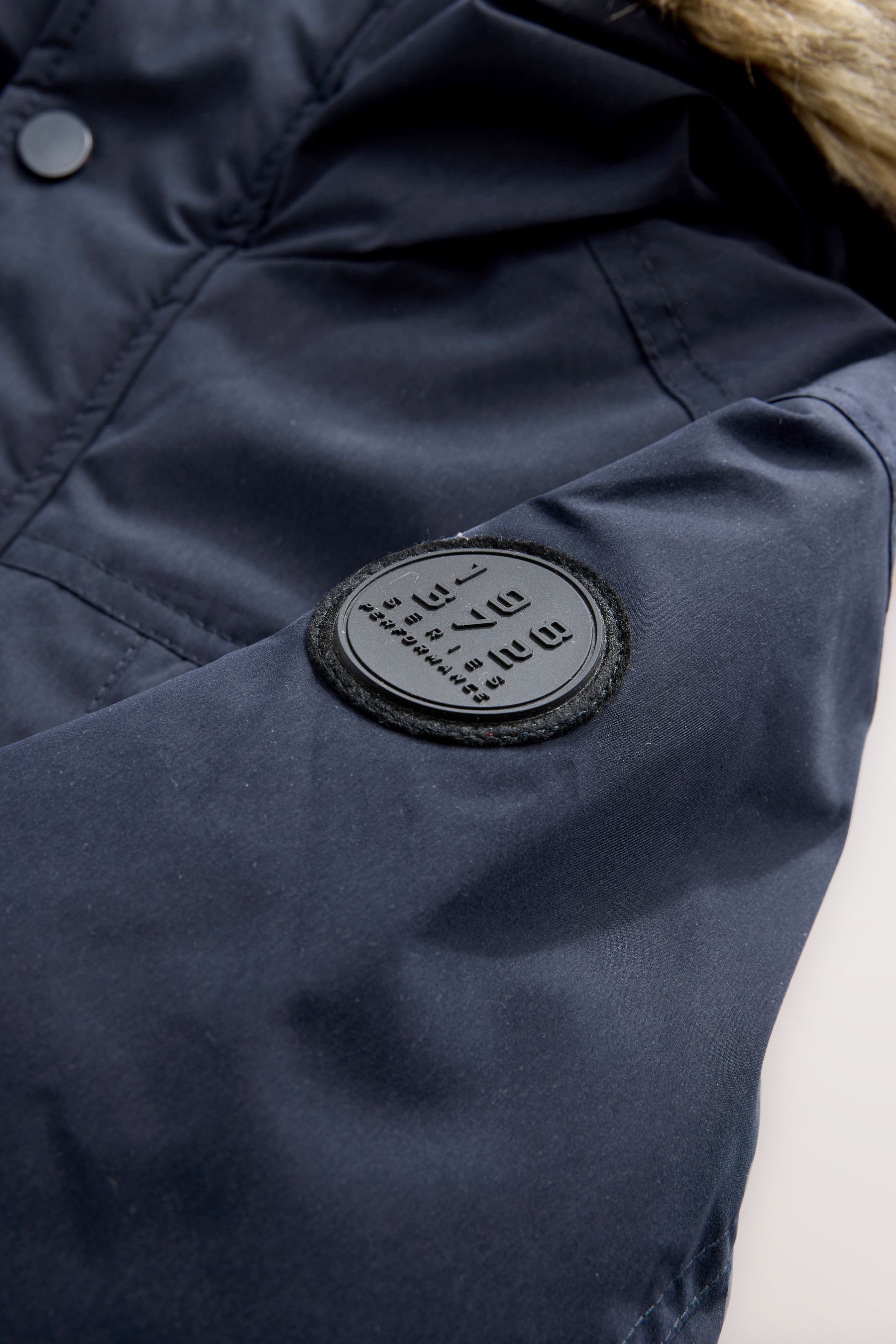 Next Fellimitatjacke Wasserabweisender Parka mit Kunstfellbesatz (1-St)