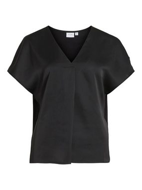 Vila V-Shirt VIELLETTE V-NECK S/S SATIN TOP - NOOS