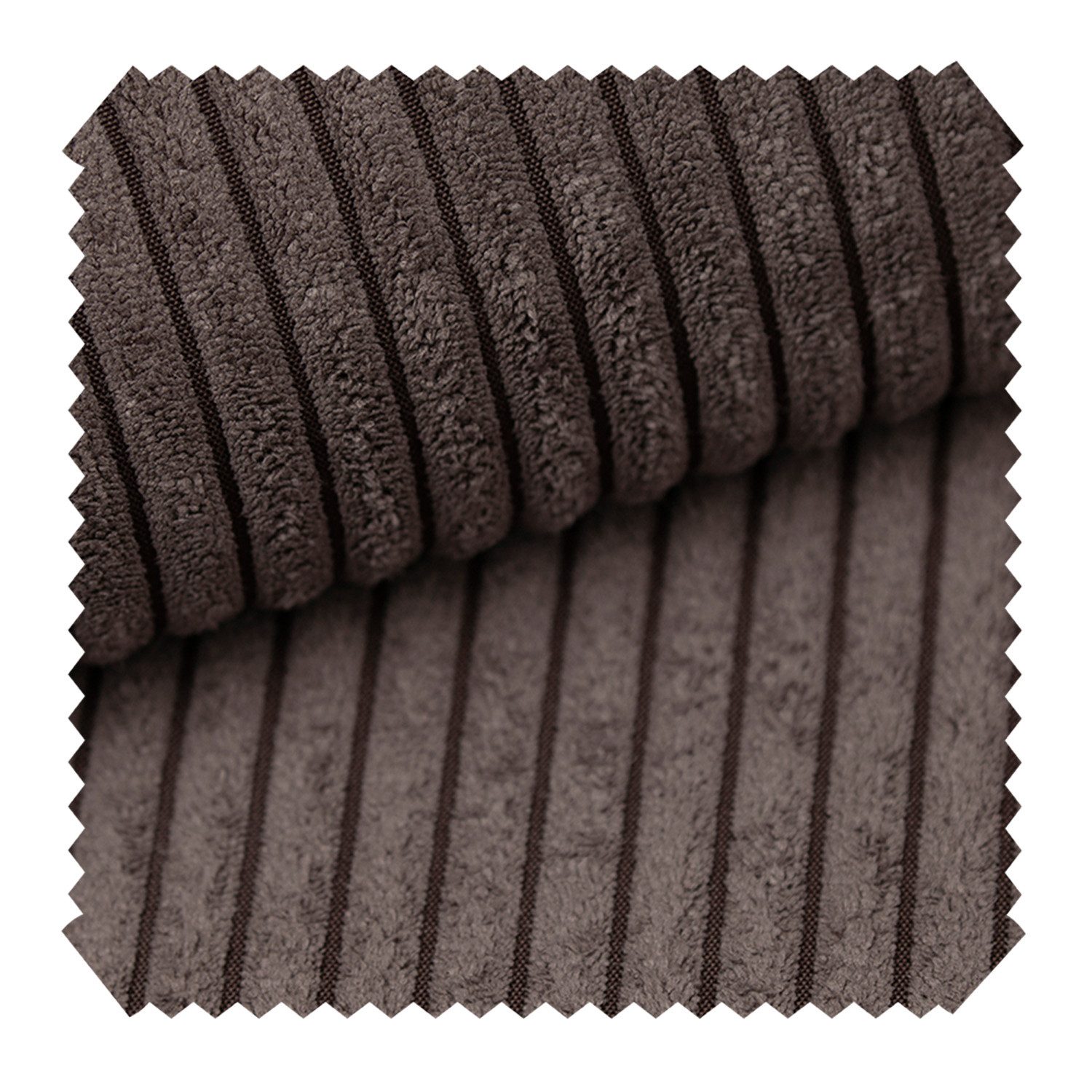 novely® Stoff PORTO - Polsterstoff in Breitcord-Optik - Ultraweicher Möbelstoff, Samtige Haptik, Reißfest, Fusselfrei, Robust, Meterware, 1lfm