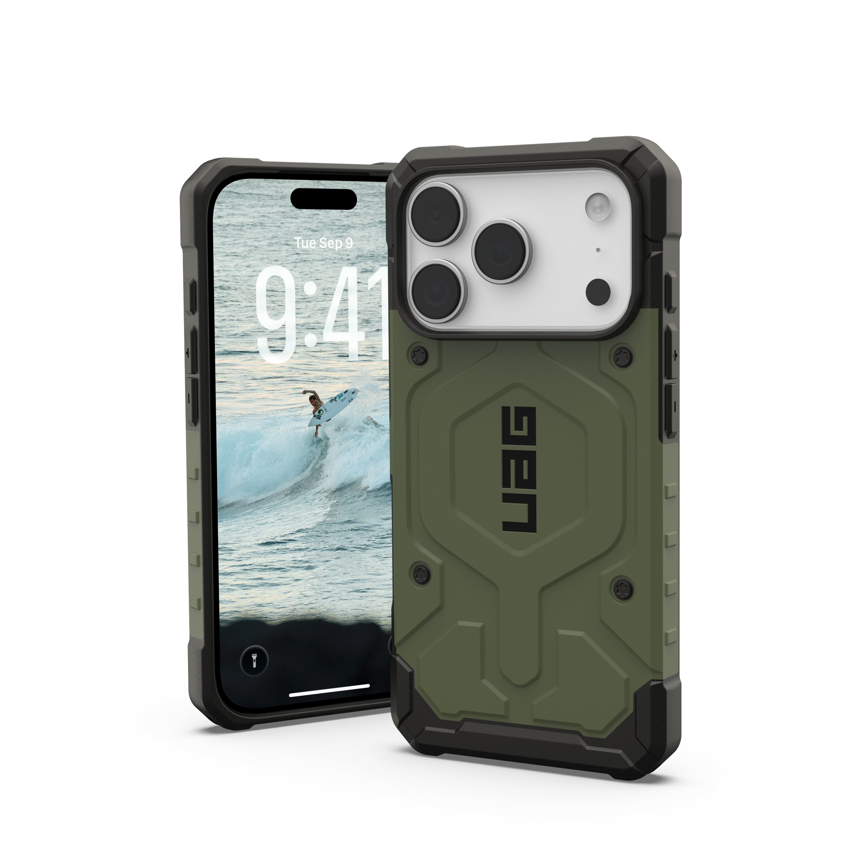 Urban Armor Gear Smartphone-Hülle Pathfinder - iPhone 17 Pro MagSafe Hülle, [Starker Magnetring, Fallschutz nach Militärstandard]