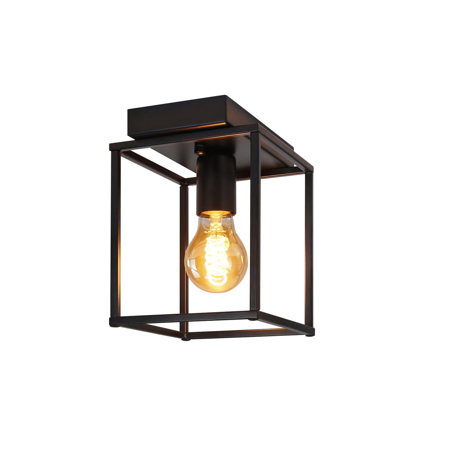 ZMH Deckenleuchte Retro Schwarz industrial Küchenlampe günstig online kaufen