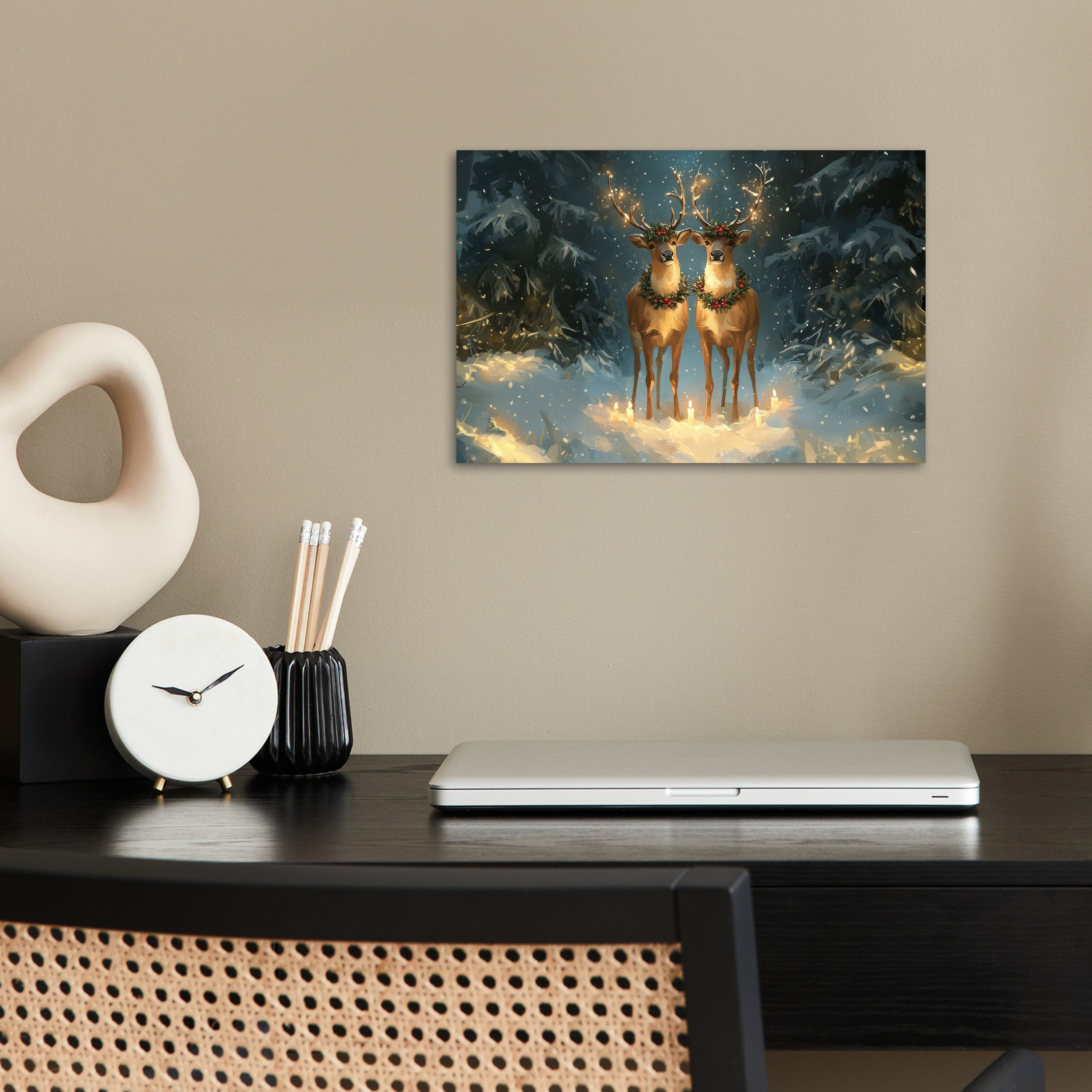 MuchoWow Poster Kiefer-Märchen - Rentier - günstig online kaufen