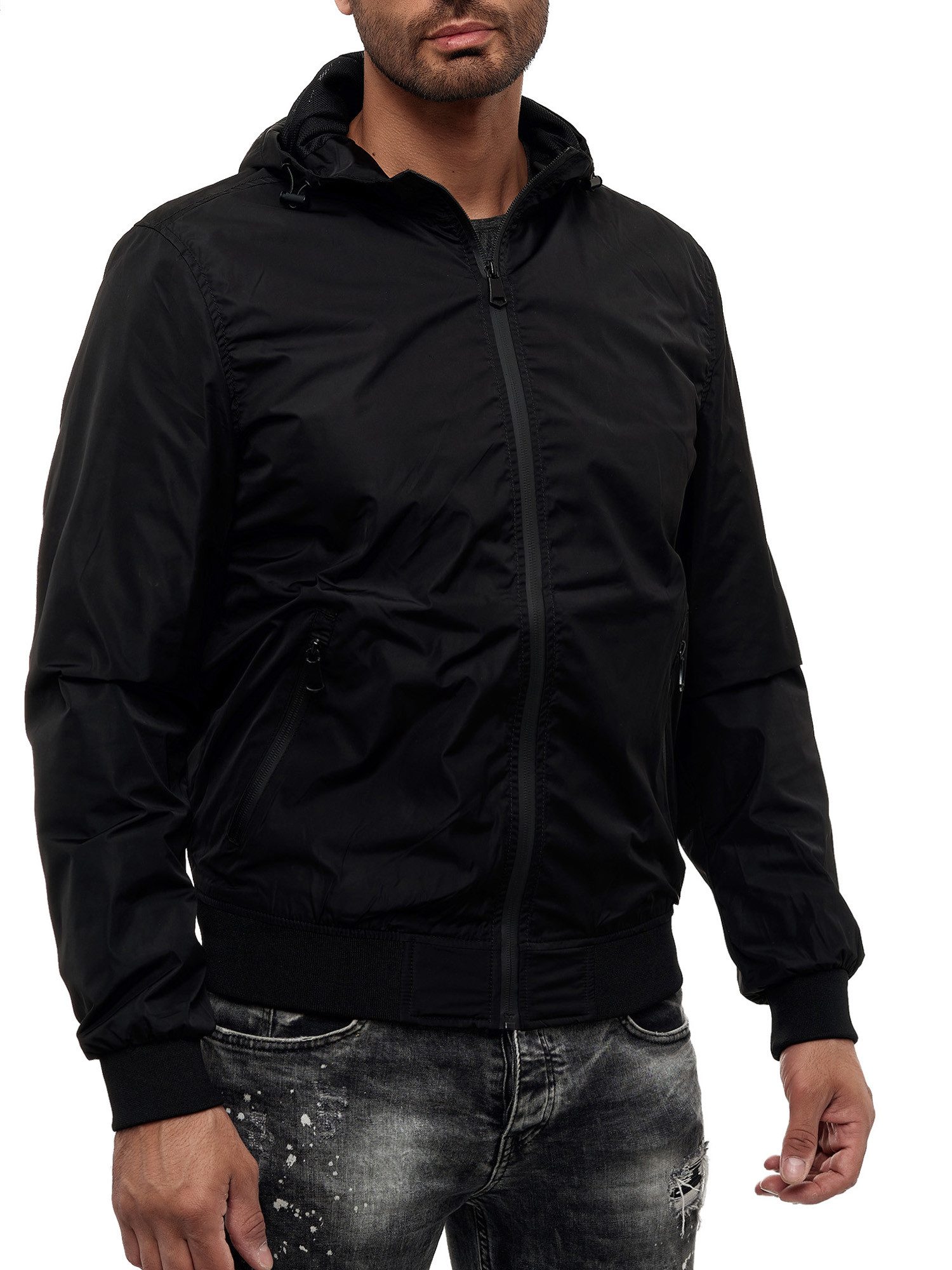 Egomaxx Blouson College Blouson mit Kapuze Regen Bomber (1-St) ED-RIM günstig online kaufen