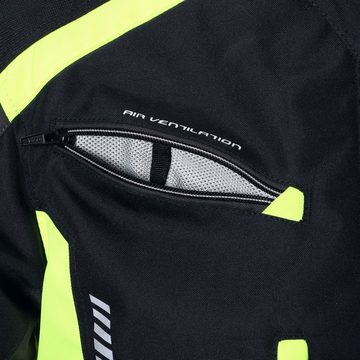 Büse Motorradjacke Büse Torino II Textiljacke schwarz / neongelb Herren 8XL