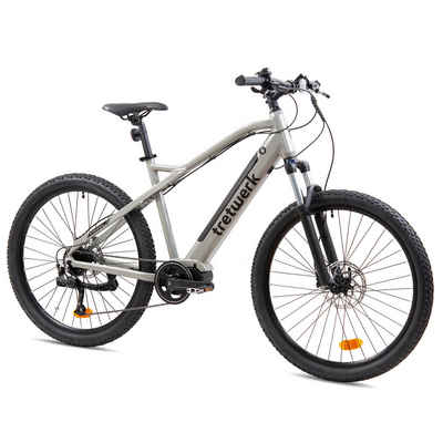 Tretwerk E-Bike Commander, 9 Gang Shimano Cues RD-U3020 Shadow SGS Schaltwerk, Kettenschaltung, Mittelmotor, Tretwerk Commander E Bike Mountainbike 27,5 Zoll Pedelec 9 Gang eBike